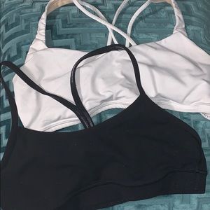 Black & White Lululemon Sports Bras Set of 2